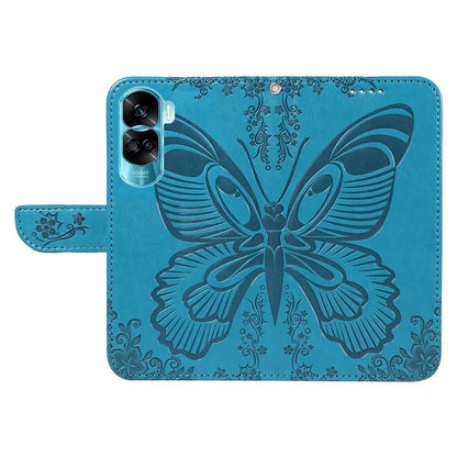 For Honor 90 Lite 5G / X50i 5G Wallet Case Butterfly Imprint Shockproof Leather Phone Shell