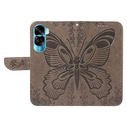 For Honor 90 Lite 5G / X50i 5G Wallet Case Butterfly Imprint Shockproof Leather Phone Shell