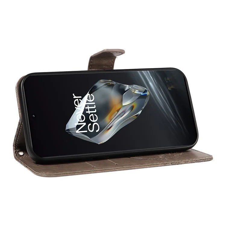 For OnePlus 12 5G Case Butterfly Imprint Leather Wallet Phone Cover with Strap