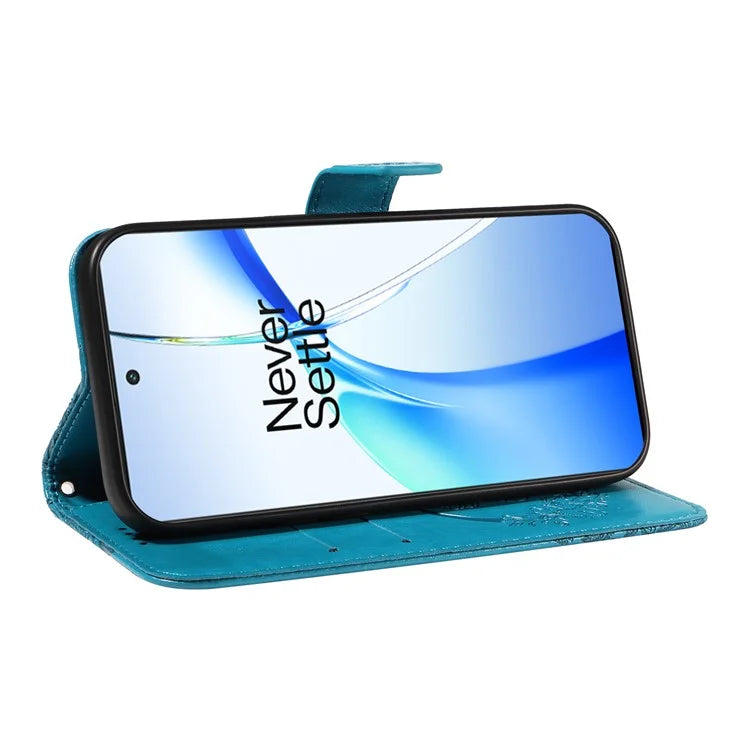 For OnePlus Ace 3V 5G Case Leather Wallet Flip Stand Butterfly Pattern Phone Cover