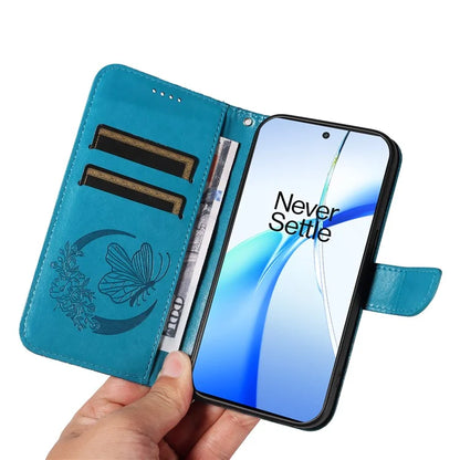 For OnePlus Ace 3V 5G Case Leather Wallet Flip Stand Butterfly Pattern Phone Cover