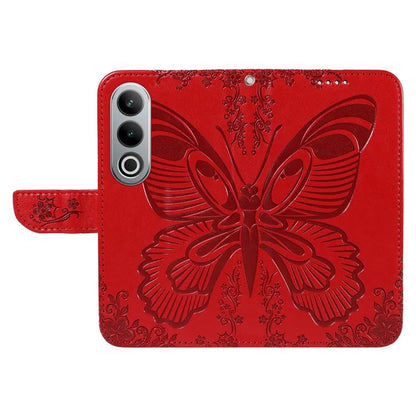 For OnePlus Ace 3V 5G Case Leather Wallet Flip Stand Butterfly Pattern Phone Cover