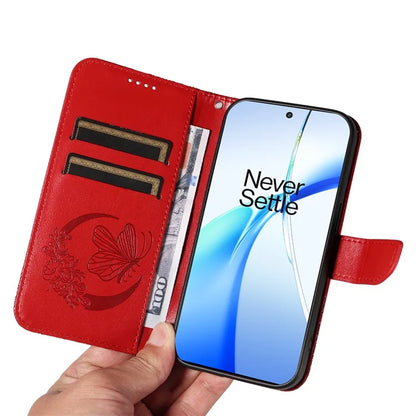 For OnePlus Ace 3V 5G Case Leather Wallet Flip Stand Butterfly Pattern Phone Cover