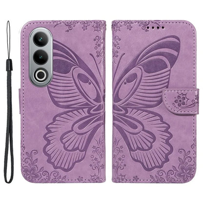 For OnePlus Ace 3V 5G Case Leather Wallet Flip Stand Butterfly Pattern Phone Cover