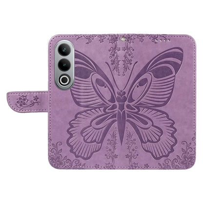 For OnePlus Ace 3V 5G Case Leather Wallet Flip Stand Butterfly Pattern Phone Cover