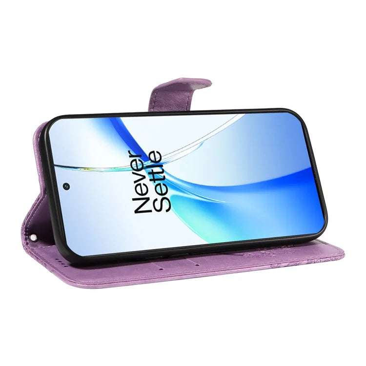 For OnePlus Ace 3V 5G Case Leather Wallet Flip Stand Butterfly Pattern Phone Cover