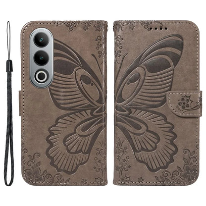 For OnePlus Ace 3V 5G Case Leather Wallet Flip Stand Butterfly Pattern Phone Cover