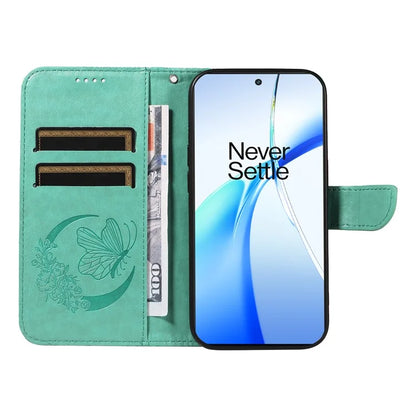 For OnePlus Ace 3V 5G Case Leather Wallet Flip Stand Butterfly Pattern Phone Cover