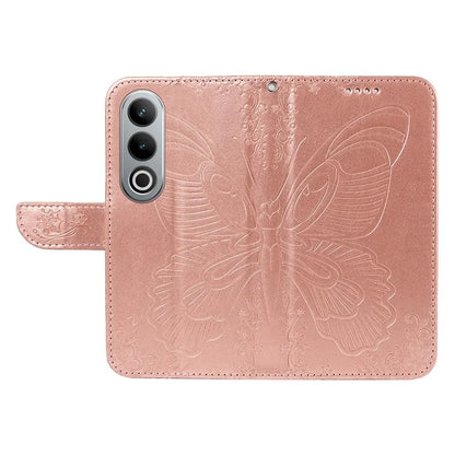 For OnePlus Ace 3V 5G Case Leather Wallet Flip Stand Butterfly Pattern Phone Cover