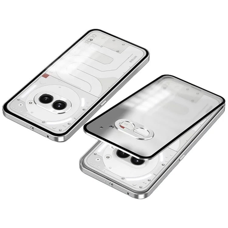 For Nothing Phone (2a) Case Pop-Up Snap Lock Anti-Drop Aluminium Alloy+PC Matte Phone Cover