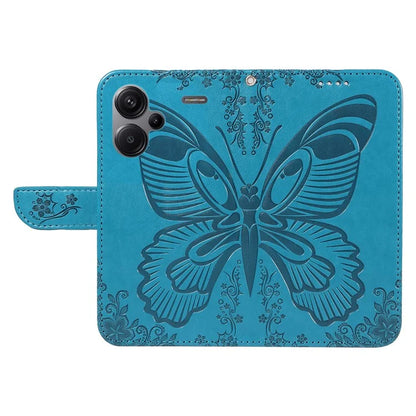 For Xiaomi Redmi Note 13 Pro+ 5G Case Butterfly Pattern PU Leather Folio Flip Phone Cover