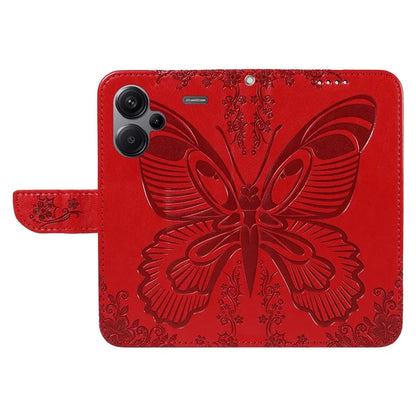 For Xiaomi Redmi Note 13 Pro+ 5G Case Butterfly Pattern PU Leather Folio Flip Phone Cover