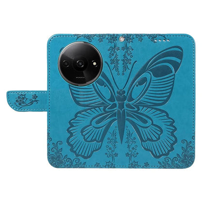 For Xiaomi Redmi A3 / Poco C61 4G Case Swallowtail Butterfly Flip PU Leather Phone Cover