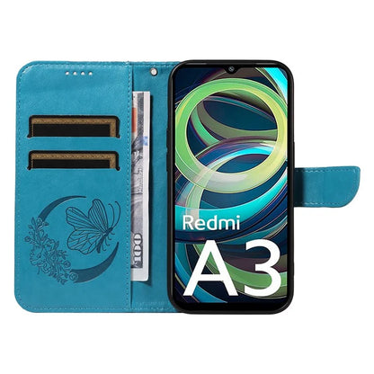 For Xiaomi Redmi A3 / Poco C61 4G Case Swallowtail Butterfly Flip PU Leather Phone Cover