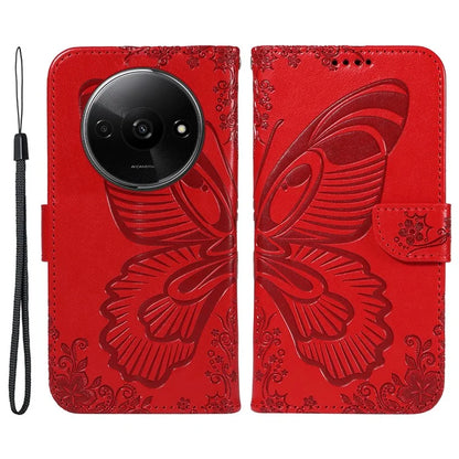 For Xiaomi Redmi A3 / Poco C61 4G Case Swallowtail Butterfly Flip PU Leather Phone Cover