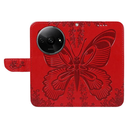 For Xiaomi Redmi A3 / Poco C61 4G Case Swallowtail Butterfly Flip PU Leather Phone Cover