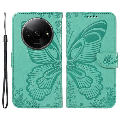 For Xiaomi Redmi A3 / Poco C61 4G Case Swallowtail Butterfly Flip PU Leather Phone Cover