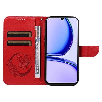 For Realme C53 (India) / Note 50 4G Case Butterfly Pattern Wallet Stand Leather Cover
