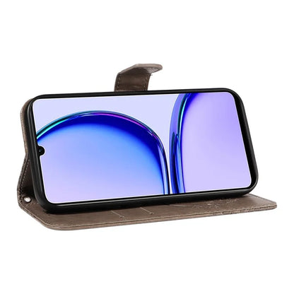 For Realme C53 (India) / Note 50 4G Case Butterfly Pattern Wallet Stand Leather Cover