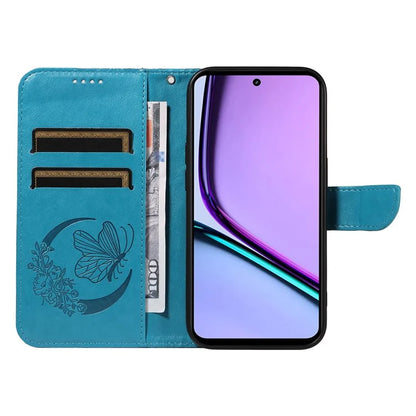 For Realme C67 4G PU Leather Phone Case Imprinted Pattern Wallet Phone Cover with Strap