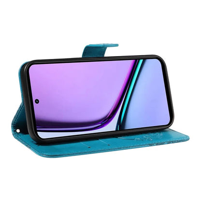 For Realme C67 4G PU Leather Phone Case Imprinted Pattern Wallet Phone Cover with Strap