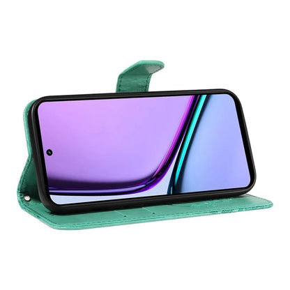 For Realme C67 4G PU Leather Phone Case Imprinted Pattern Wallet Phone Cover with Strap