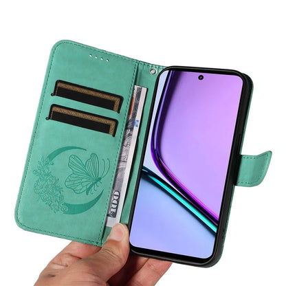 For Realme C67 4G PU Leather Phone Case Imprinted Pattern Wallet Phone Cover with Strap