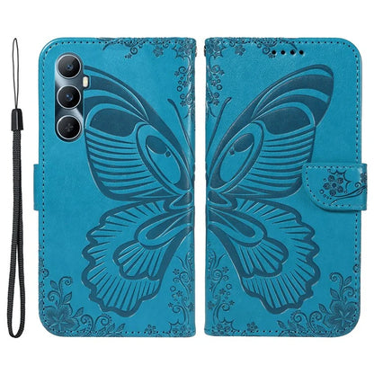 For Realme C65 4G Wholesale Phone Case Butterfly Pattern PU Leather Flip Phone Cover