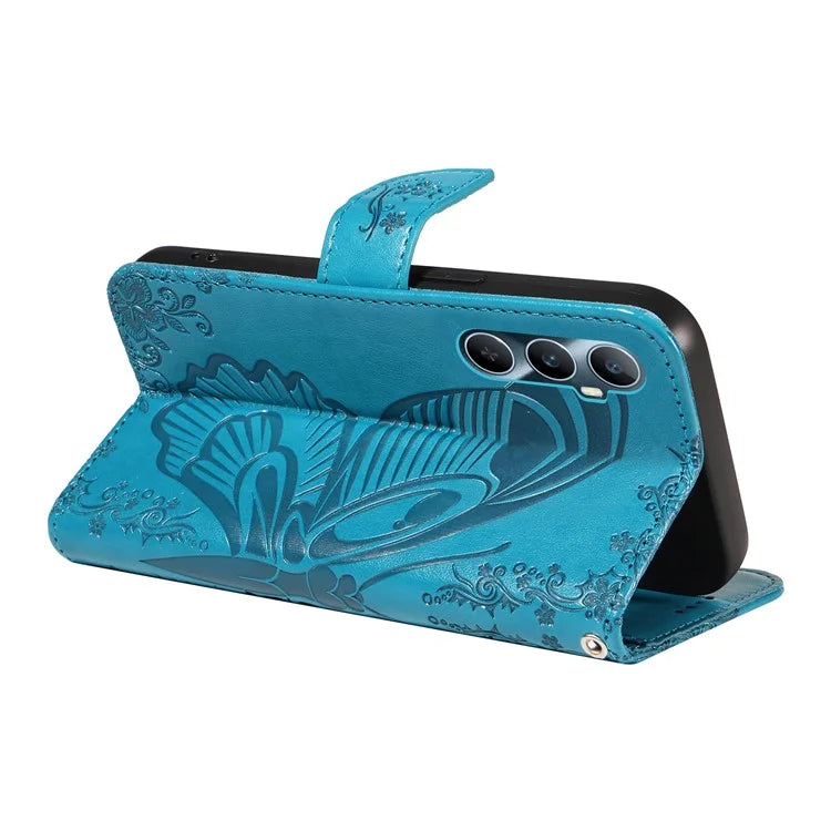 For Realme C65 4G Wholesale Phone Case Butterfly Pattern PU Leather Flip Phone Cover