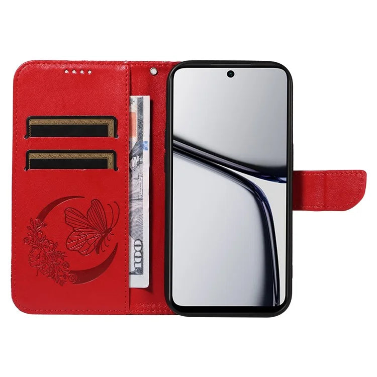 For Realme C65 4G Wholesale Phone Case Butterfly Pattern PU Leather Flip Phone Cover