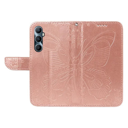 For Realme C65 4G Wholesale Phone Case Butterfly Pattern PU Leather Flip Phone Cover