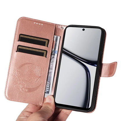 For Realme C65 4G Wholesale Phone Case Butterfly Pattern PU Leather Flip Phone Cover