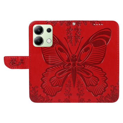 For Xiaomi Redmi Note 13 4G Imprinted Butterfly Pattern Wholesale Phone Case PU Leather Flip Phone Cover