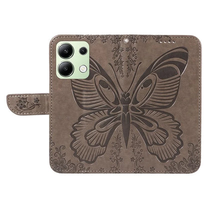 For Xiaomi Redmi Note 13 4G Imprinted Butterfly Pattern Wholesale Phone Case PU Leather Flip Phone Cover