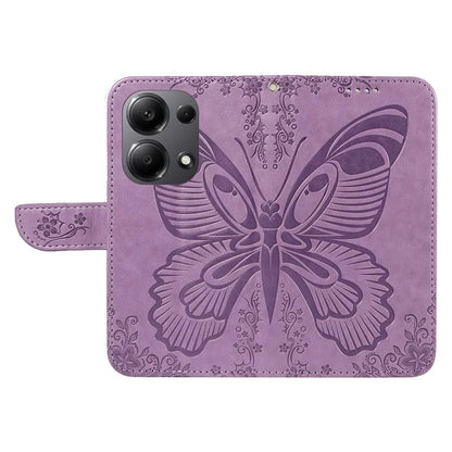 For Xiaomi Redmi Note 13 Pro 4G / Poco M6 Pro 4G Wholesale Phone Case Butterfly Pattern PU Leather Flip Phone Cover