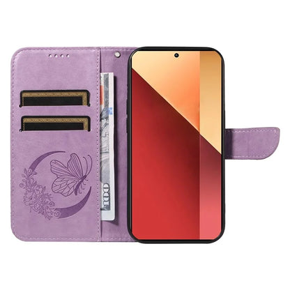 For Xiaomi Redmi Note 13 Pro 4G / Poco M6 Pro 4G Wholesale Phone Case Butterfly Pattern PU Leather Flip Phone Cover