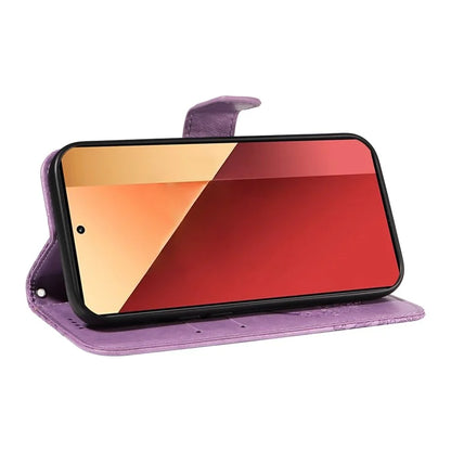 For Xiaomi Redmi Note 13 Pro 4G / Poco M6 Pro 4G Wholesale Phone Case Butterfly Pattern PU Leather Flip Phone Cover
