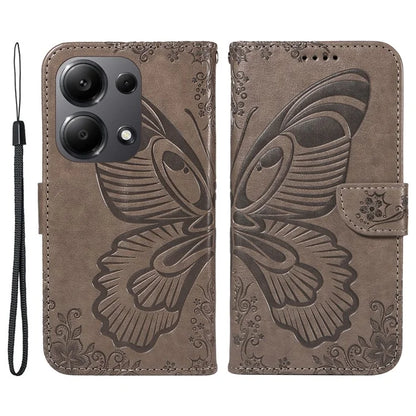 For Xiaomi Redmi Note 13 Pro 4G / Poco M6 Pro 4G Wholesale Phone Case Butterfly Pattern PU Leather Flip Phone Cover