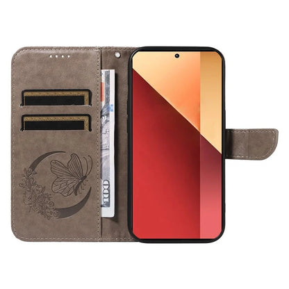 For Xiaomi Redmi Note 13 Pro 4G / Poco M6 Pro 4G Wholesale Phone Case Butterfly Pattern PU Leather Flip Phone Cover