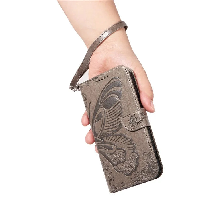 For Xiaomi Redmi Note 13 Pro 4G / Poco M6 Pro 4G Wholesale Phone Case Butterfly Pattern PU Leather Flip Phone Cover