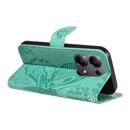 For Xiaomi Redmi Note 13 Pro 4G / Poco M6 Pro 4G Wholesale Phone Case Butterfly Pattern PU Leather Flip Phone Cover