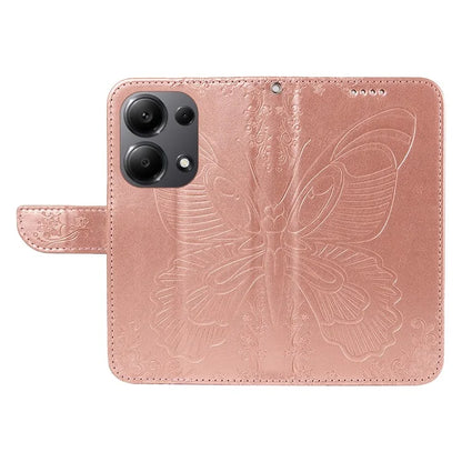 For Xiaomi Redmi Note 13 Pro 4G / Poco M6 Pro 4G Wholesale Phone Case Butterfly Pattern PU Leather Flip Phone Cover