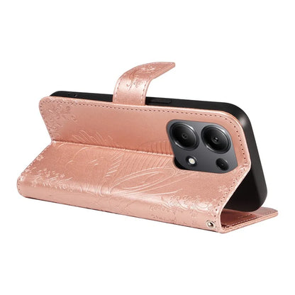 For Xiaomi Redmi Note 13 Pro 4G / Poco M6 Pro 4G Wholesale Phone Case Butterfly Pattern PU Leather Flip Phone Cover