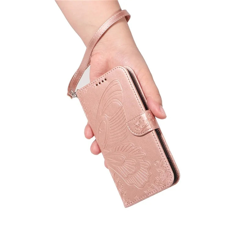 For Xiaomi Redmi Note 13 Pro 4G / Poco M6 Pro 4G Wholesale Phone Case Butterfly Pattern PU Leather Flip Phone Cover