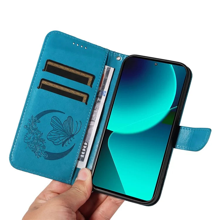 For Xiaomi 13T Pro / 13T / Redmi K60 Ultra Phone Case Butterfly Pattern PU Leather Flip Phone Cover