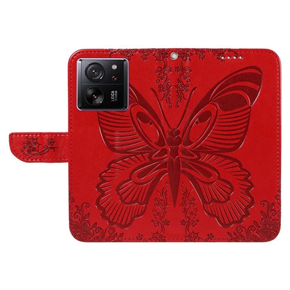 For Xiaomi 13T Pro / 13T / Redmi K60 Ultra Phone Case Butterfly Pattern PU Leather Flip Phone Cover