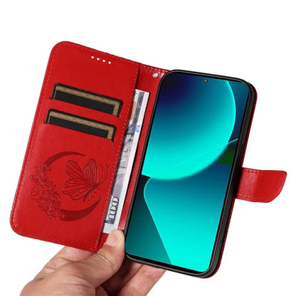 For Xiaomi 13T Pro / 13T / Redmi K60 Ultra Phone Case Butterfly Pattern PU Leather Flip Phone Cover