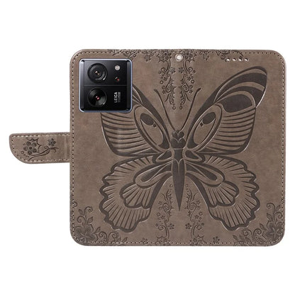For Xiaomi 13T Pro / 13T / Redmi K60 Ultra Phone Case Butterfly Pattern PU Leather Flip Phone Cover