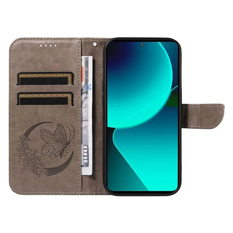 For Xiaomi 13T Pro / 13T / Redmi K60 Ultra Phone Case Butterfly Pattern PU Leather Flip Phone Cover