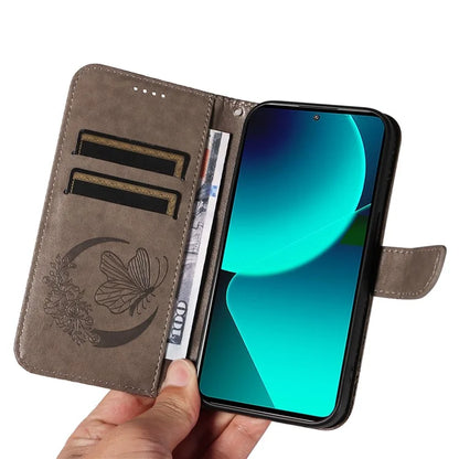 For Xiaomi 13T Pro / 13T / Redmi K60 Ultra Phone Case Butterfly Pattern PU Leather Flip Phone Cover